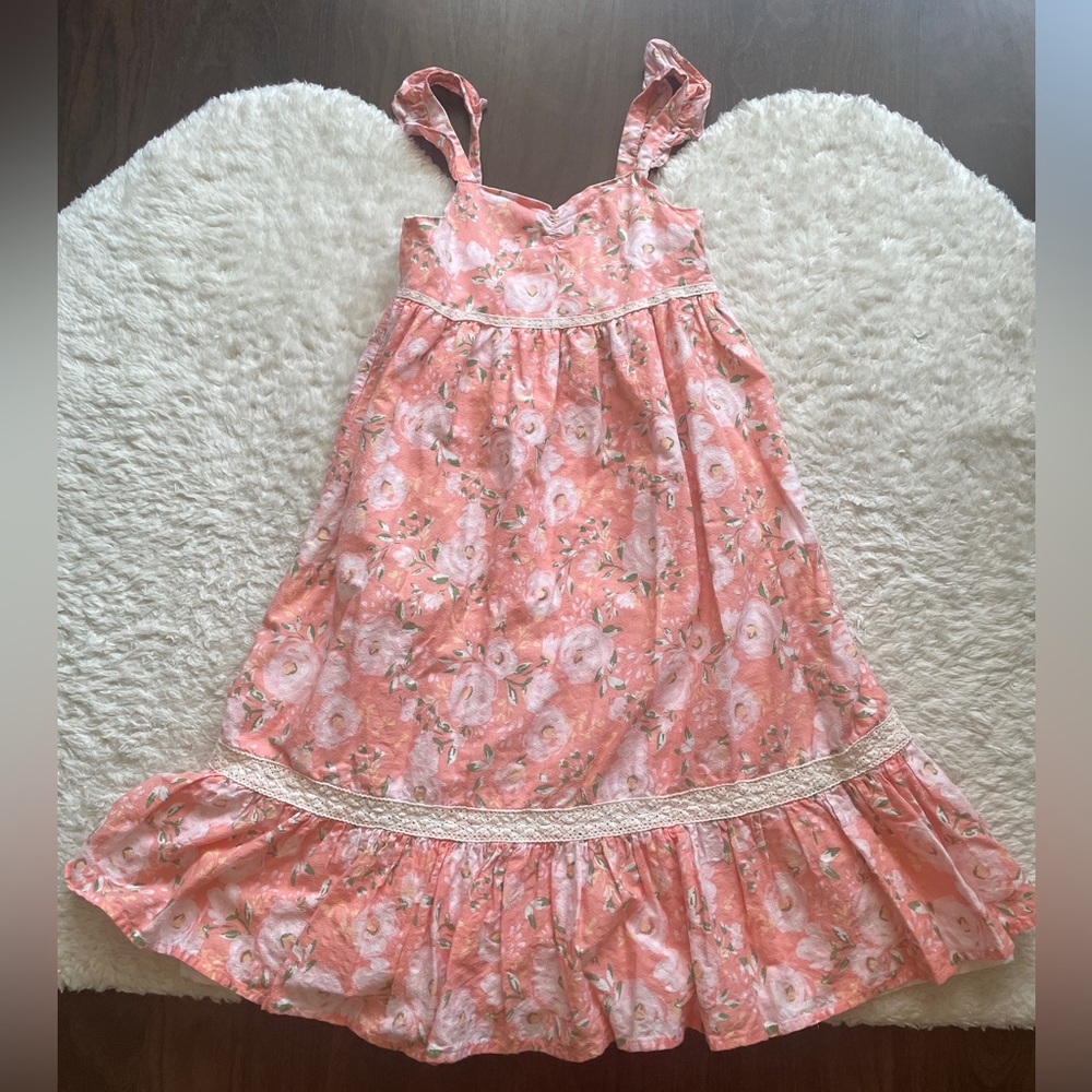Haute Hippie Coral Floral Dress